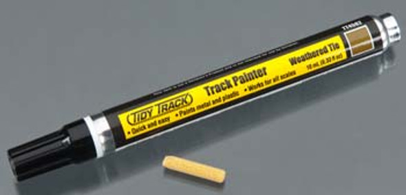WOODLAND SCENICS - Track Painter Weathered Tie - Train Track Cleaner and Lubricant (All Scales) (TT4582) 724771045823