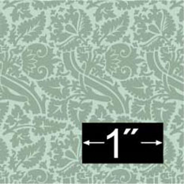 BRODNAX PRINTS - 1 Inch Scale Dollhouse Miniature - Wallpaper: Tanglewood - PACK OF 3 SHEETS (BP1AC103)