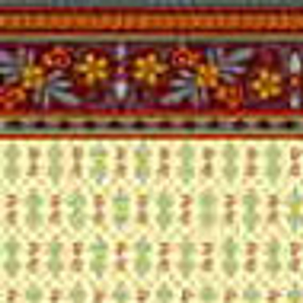 BRODNAX PRINTS - 1" Scale Wallpaper : Marie Claire PACK OF 3 SHEETS Dollhouse Miniature (8-1VT305)