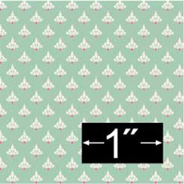 BRODNAX PRINTS - 1 Inch Scale Dollhouse Miniature - Wallpaper: Cotswold - PACK OF 3 SHEETS (BP1VT324)