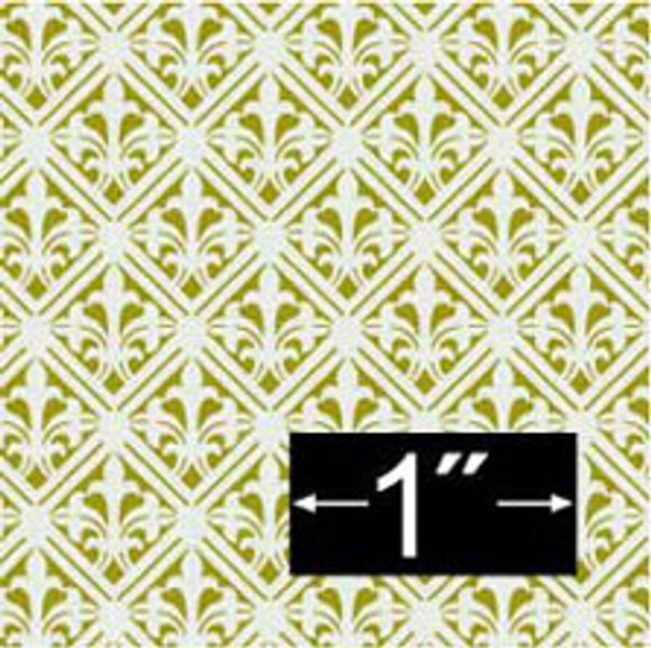 BRODNAX PRINTS - 1 Inch Scale Dollhouse Miniature - Wallpaper: Golden Age - PACK OF 3 SHEETS (BP1VT330)