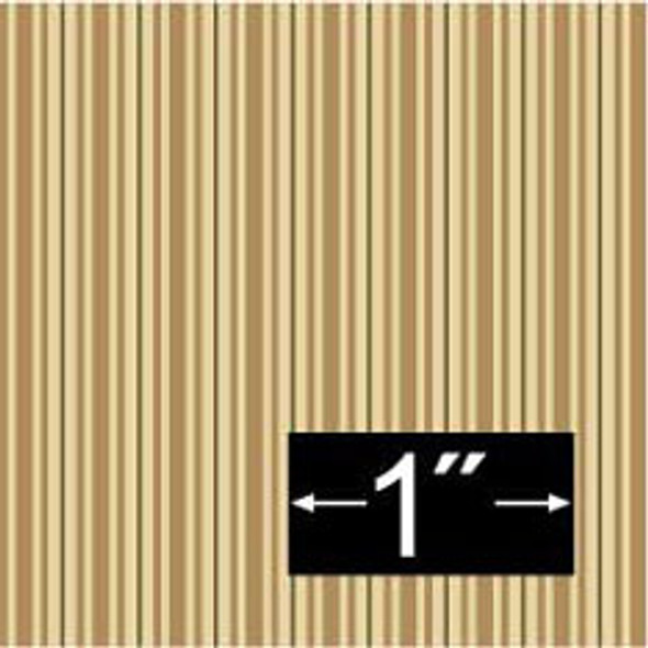 BRODNAX PRINTS - 1 Inch Scale Dollhouse Miniature - Wallpaper: Gathering Stripe Green - PACK OF 3 SHEETS (BP1VT344)
