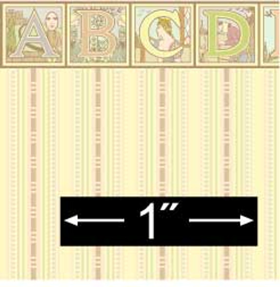 BRODNAX PRINTS - Half Scale (1/2" Scale) Dollhouse Miniature - Wallpaper: Mother Goose - PACK OF 3 SHEETS (BPHED105)