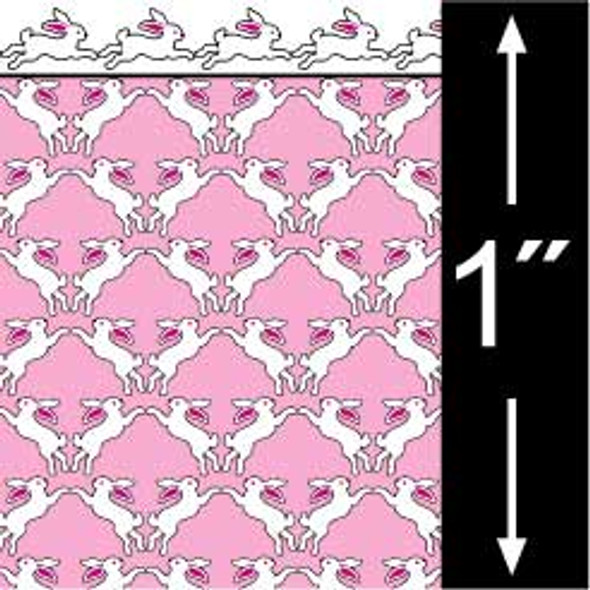 BRODNAX PRINTS - Quarter Inch Scale (1/4" Scale) Dollhouse Miniature - Wallpaper: Rabbits - PACK OF 3 SHEETS (BPQCT101)