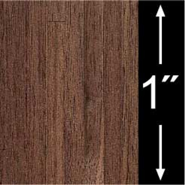 BRODNAX PRINTS - Quarter Inch Scale (1/4" Scale) Dollhouse Miniature - Wallpaper: Walnut Plank Flooring - PACK OF 3 SHEETS (BPQWD1)