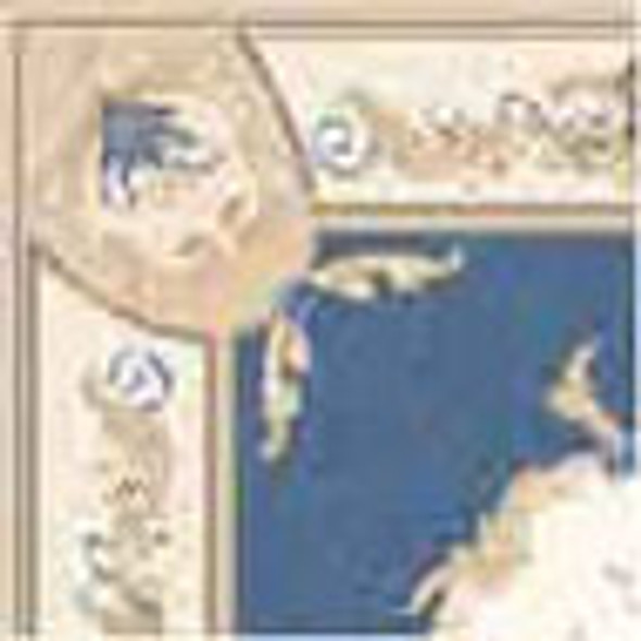 BRODNAX PRINTS - 1" Scale Rug: Aubusson Blue Dollhouse Miniature (RG135)