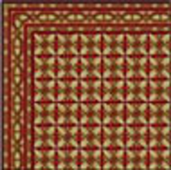 BRODNAX PRINTS - 1" Scale Rug: Mazurka Dollhouse Miniature (RG204)