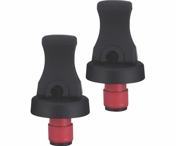 BELLA VITA - ABS2 Black - Sets of Bottle Stoppers (ABS2BLACK) 822372640161
