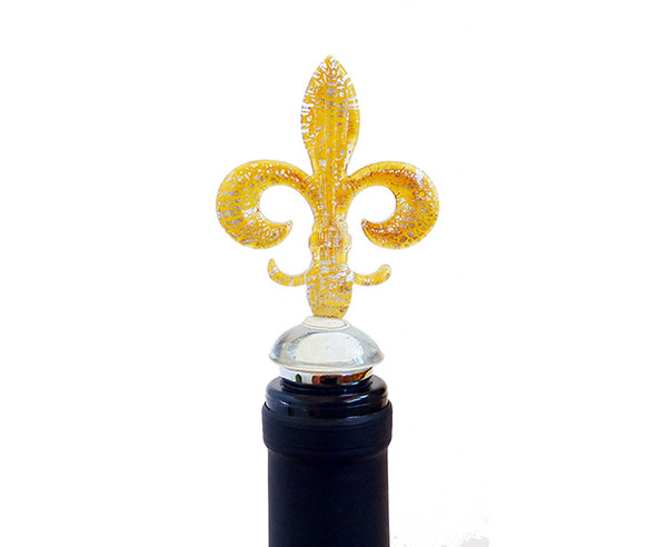 BELLA VITA - ABS Gold Fleur De Lis - Bottle Stopper (ABSGOLDFDL) 822372640079
