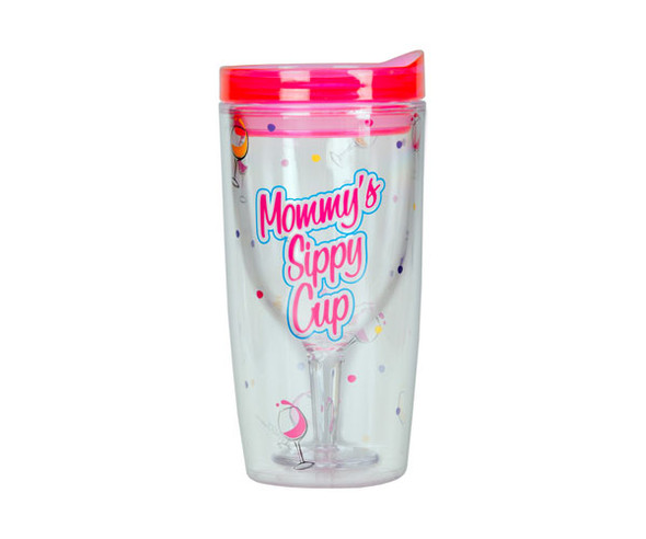 ZEE'S CREATIONS - Mommy's Sippy Cup - Insulated Wine Tumbler 10 oz (AC1117) 817441014646