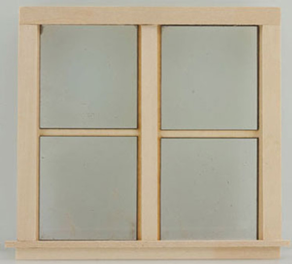 ALESSIO - Non-Working Double Window - 1 Inch Scale Dollhouse Miniature (0402)