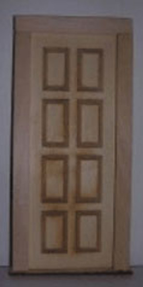 ALESSIO - 1" Scale Eight Panel Door Dollhouse Miniature (2312)