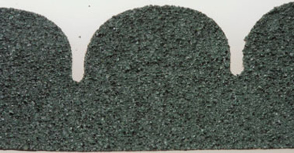 ALESSIO - Green Fishscale Asphalt Shingles, 177 Square Inch - 1 Inch Scale Dollhouse Miniature (4003F)