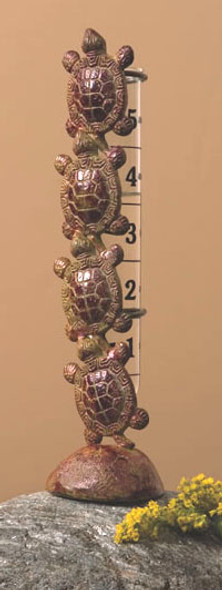 ANCIENT GRAFFITI - Climbing Turtle - Statuary Rain Gauge - Brass (ANCIENT986) 638071986017