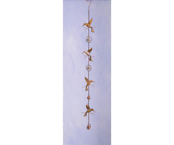 ANCIENT GRAFFITI - Hummingbird & Bells Flamed Metal Hanging Ornament ANCIENTAG86023 638071786488