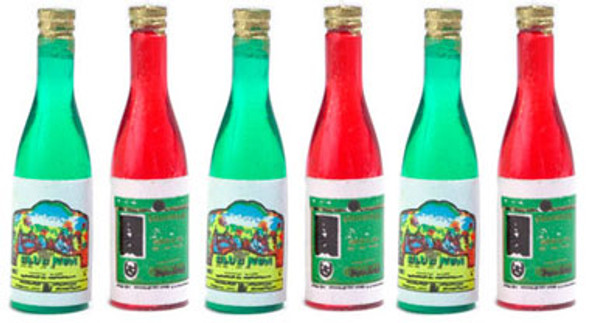 AZTEC - 1" Scale Wine Bottles 6 Pack Dollhouse Miniature (D3180) 717425031808