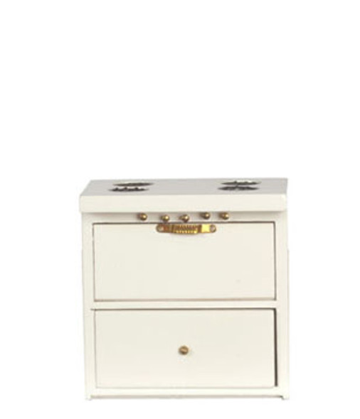 AZTEC - Furniture Kitchen Stove, White - 1 Inch Scale Dollhouse Miniature (D3777C) 717425037732