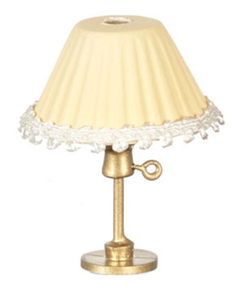 AZTEC - Table Lamp - Cream - non-electrified - 1 Inch Scale Dollhouse Miniature (G7061) 717425570611