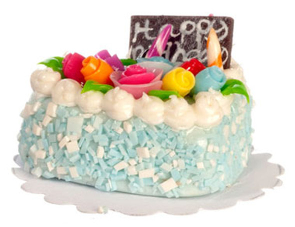 AZTEC - Birthday Cake - 1 Inch Scale Dollhouse Miniature (G7140) 717425771407