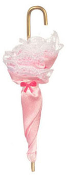 AZTEC - Victorian Umbrella- Pink - 1 Inch Scale Dollhouse Miniature (G7159) 717425771599