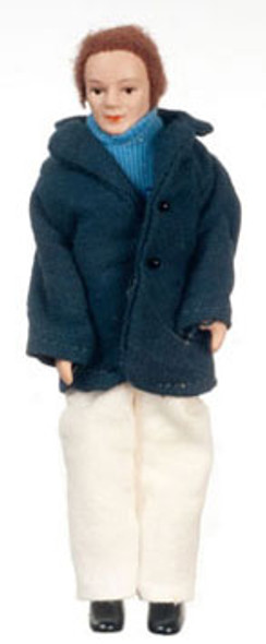 AZTEC - 1 Inch Scale Dollhouse Miniature Doll(s) - Porcelain Father (AZG7630) 717425576309
