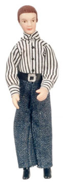 AZTEC - 1 Inch Scale Dollhouse Miniature Doll(s) - Modern Porcelain Man (AZG7650)