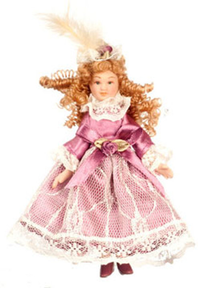 AZTEC - 1 Inch Scale Dollhouse Miniature Doll(s) - Victorian Girl (AZG7656)