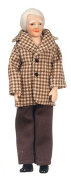 AZTEC - 1 Inch Scale Dollhouse Miniature Doll(s) - Modern Grandpa (AZG7674)