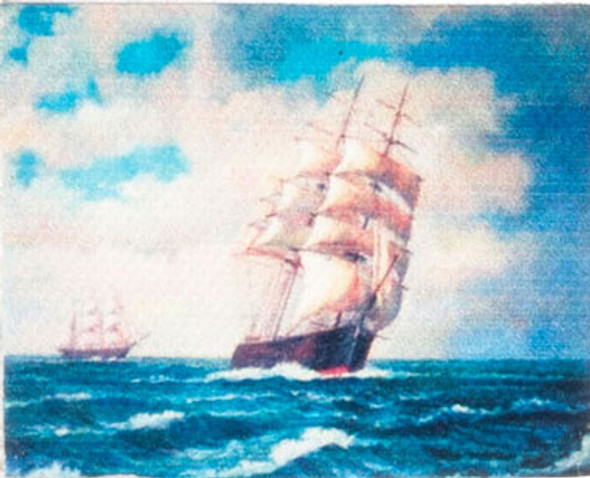 AZTEC - 1" Scale Tableau On Canvas Sailing Dollhouse Miniature (G7964) 717425579645