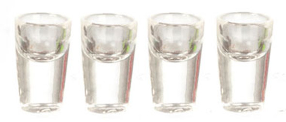 AZTEC - 1" Scale Water Glasses Set of 4 Dollhouse Miniature (G8178) 717425681782