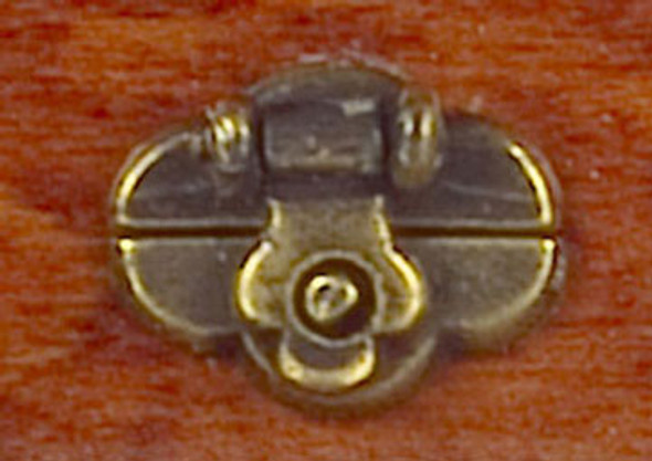 AZTEC - 1 Inch Scale Dollhouse Miniature - Trunk Lock Antique Brass (AZS3013) 717425530134