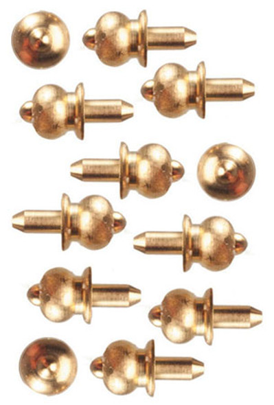 AZTEC - 1" Scale Dollhouse Miniature Furniture: 4.5Mm Drawer Knobs - 12 pieces AZS3101 717425331014