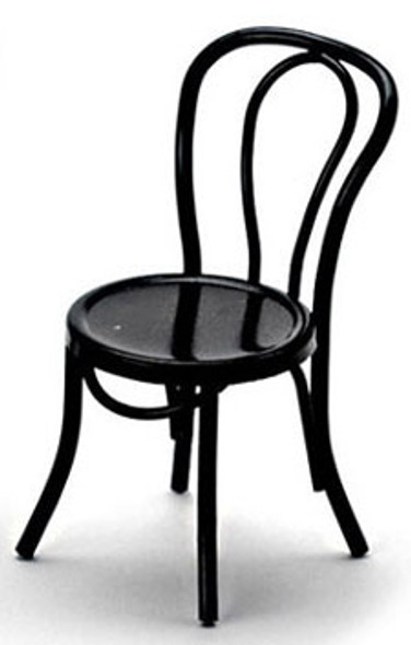 AZTEC - 1 Inch Scale Dollhouse Miniature Furniture - Patio Chair Black (AZS8508) 717425485083