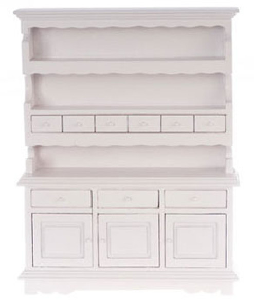 AZTEC - 1 Inch Scale Dollhouse Miniature Furniture - Hutch White (AZT5114) 717425851147