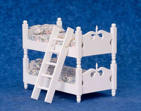 AZTEC - 1 Inch Scale Dollhouse Miniature Bedroom Furniture - Bunkbed With Ladder (AZT5247) 717425552471