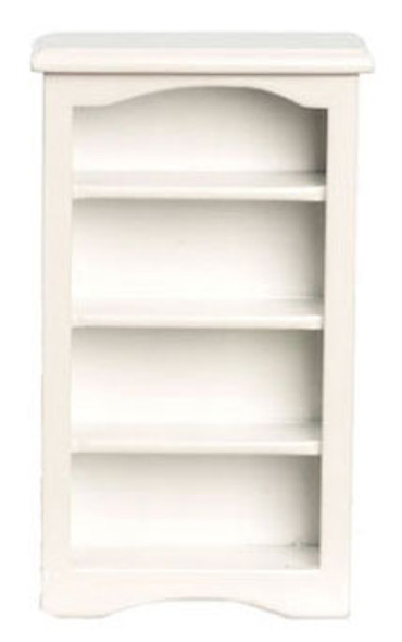 AZTEC - 1" Scale Dollhouse Miniature Furniture: Bookcase - White AZT5259 717425552594
