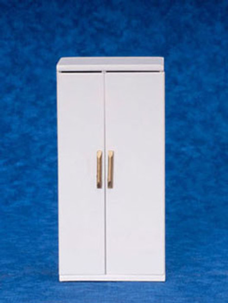 AZTEC - 1 Inch Scale Dollhouse Miniature Kitchen Furniture - Kitchen Refrigerator White (AZT5268) 717425152688