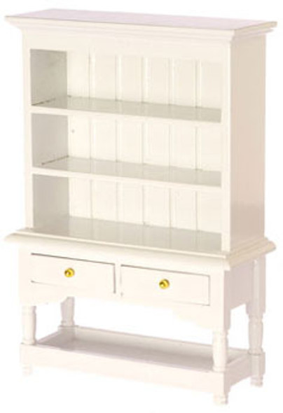 AZTEC - 1 Inch Scale Dollhouse Miniature Kitchen Furniture - Hutch White (AZT5360) 717425553607