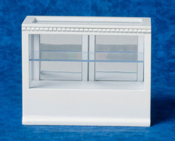 AZTEC - 1 Inch Scale Dollhouse Miniature Furniture - Rectangular Display Cabinet White (AZT5423) 717425554239