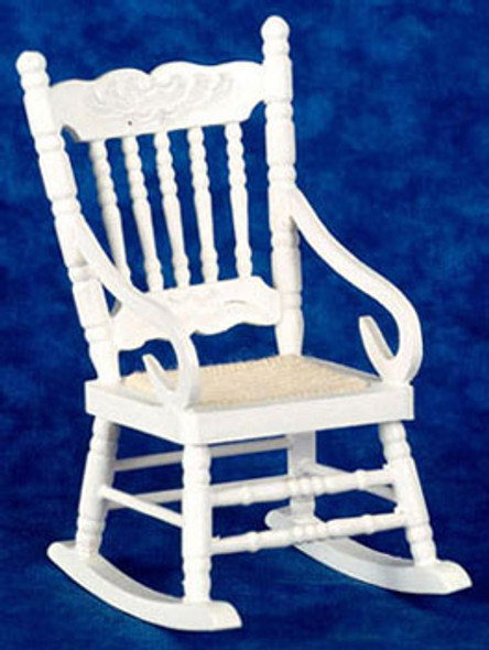 AZTEC - 1 Inch Scale Dollhouse Miniature Living Room Furniture - Rocker White (AZT5806) 717425058065