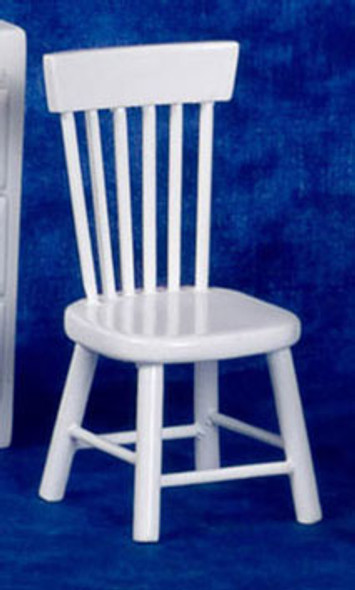 AZTEC - 1 Inch Scale Dollhouse Miniature Furniture - Kitchen Chair White (AZT6481) 717425564818