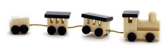 AZTEC - 1 Inch Scale Dollhouse Miniature - Train Set 4 pcs Natural (AZT8416) 717425584168