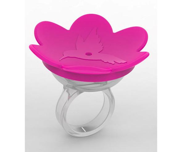 BACKYARD ESSENTIALS - (Hummingbird Feeder) Hummer Ring - Pink (BE103) 645194778627