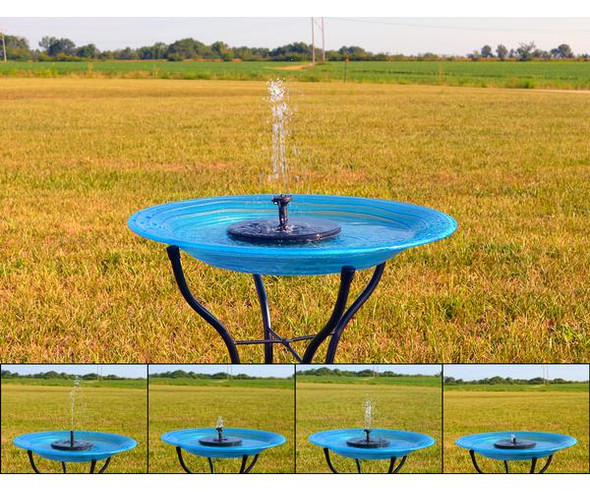 BACKYARD ESSENTIALS - Floating Solar Birdbath Bubbler (BE300) 645194779082