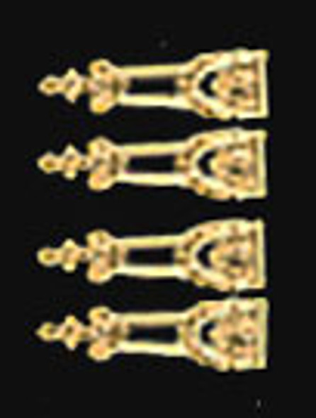 1" Scale Dollhouse Miniature - Knee Ornament Decorative Strips 4Pcs (156)
