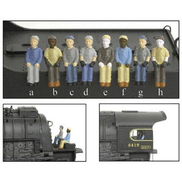 Broadway Limited HO Scale Engineer/Fireman Sitting Figures B (c&h) (2) (1005) 836563010053