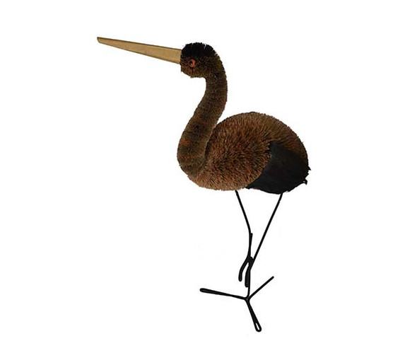 BRUSHART - 22 inch Heron Brush Figurine (BRUSH0127X) 645194200562