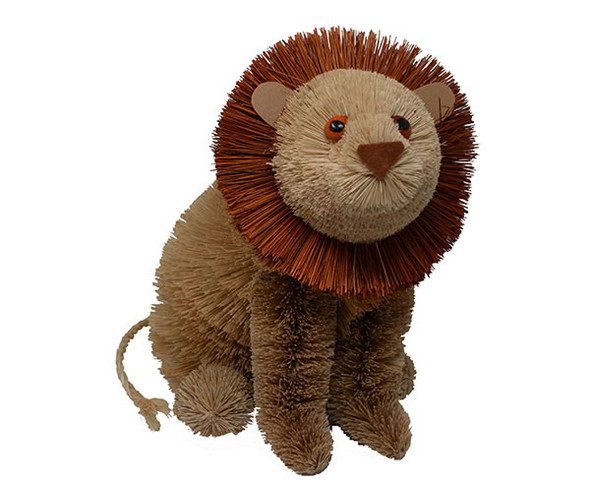 BRUSHART - 8 inch Sitting Lion Brush Figurine (BRUSH0181) 645194201330