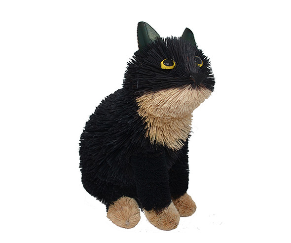 BRUSHART - Cat Black and White Brush Figurine (BRUSH0190) 645194201781