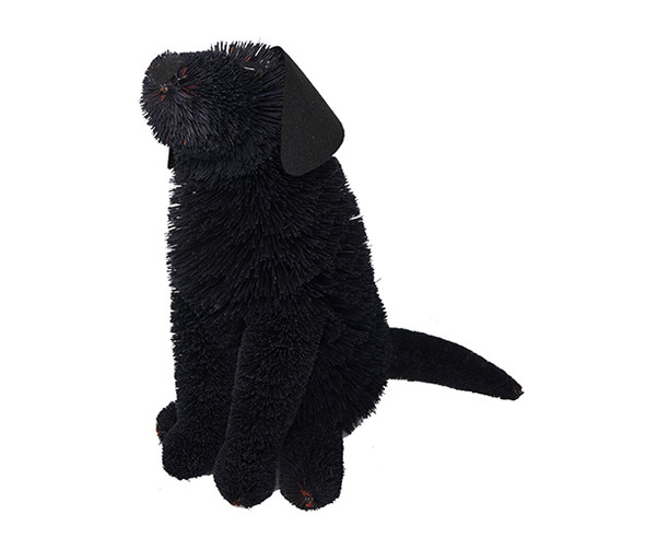 BRUSHART - Black Labrador Brush Figurine (BRUSHELC18) 645194201545